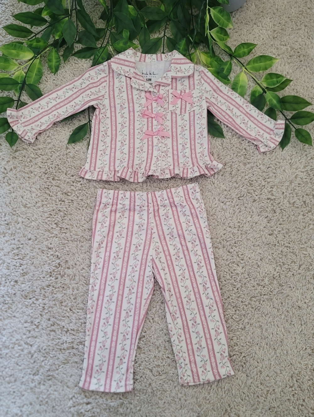 Baby Girl Vintage Styled Pajamas (9-12 Months)